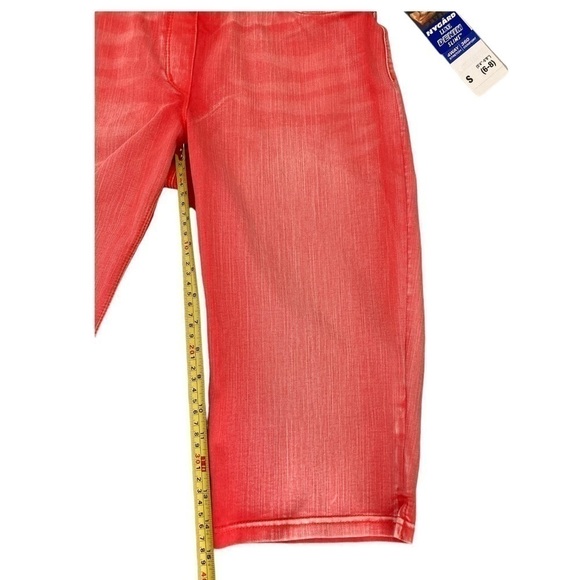 NWT Coral Pink Cropped Denim Bermuda Short Capri Pant - Picture 3 of 8